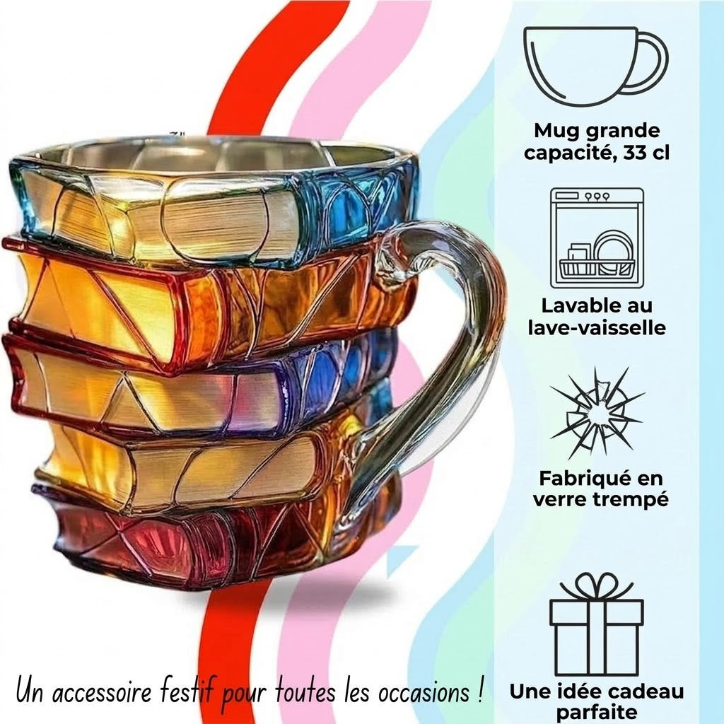 Mug livre en céramique peint à la main OmniLiving™