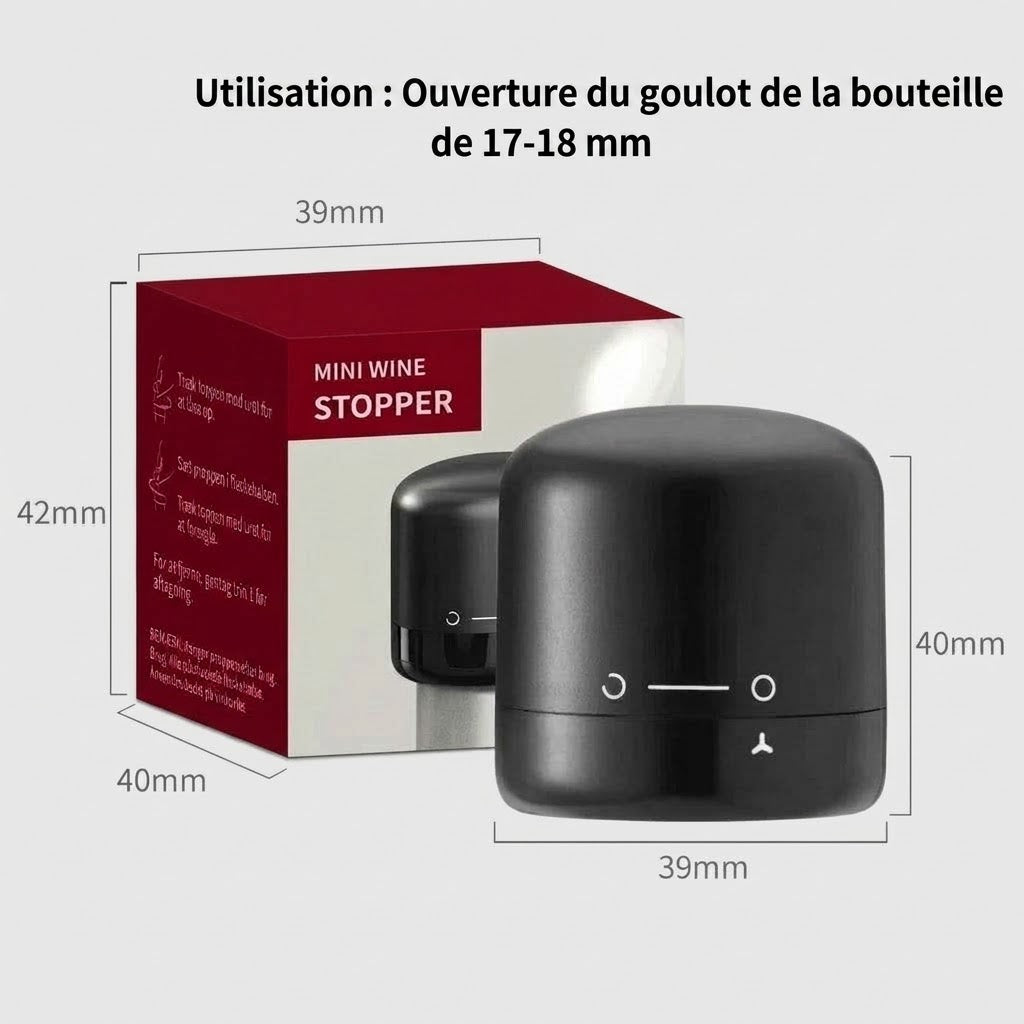 Bouchon réutilisable en silicone pour vin, bière et champagne OmniLiving™