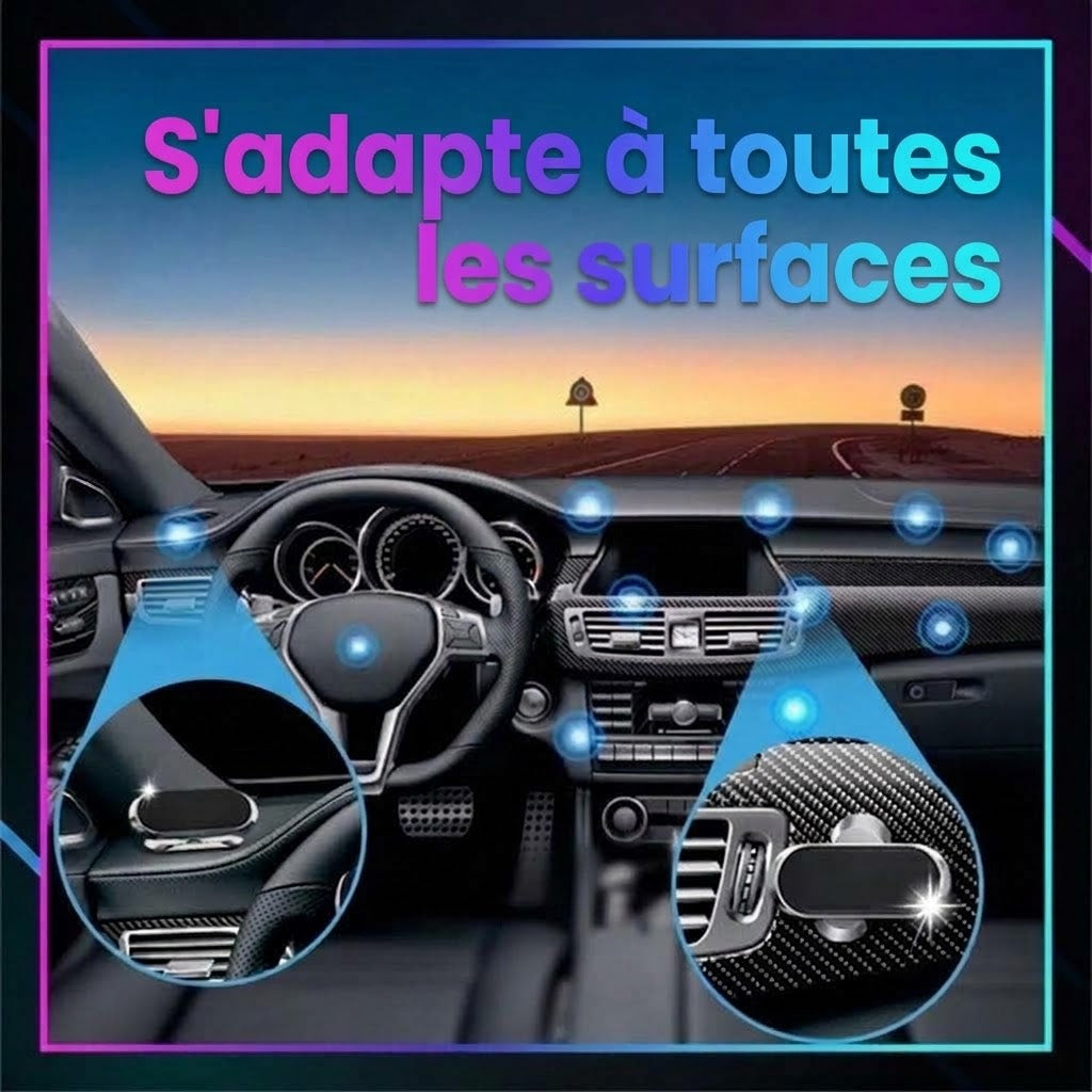 Support de voiture magnétique flexible NovaPulse™ | Ultra-robuste et aimant extra puissant