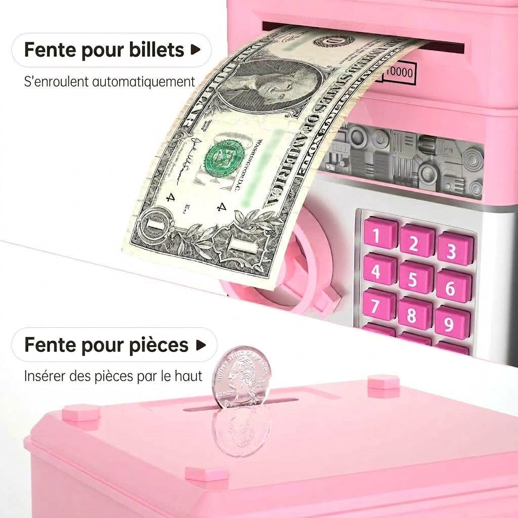 VaraLiving™ Tirelire Électronique ATM pour Enfants (avec Code)