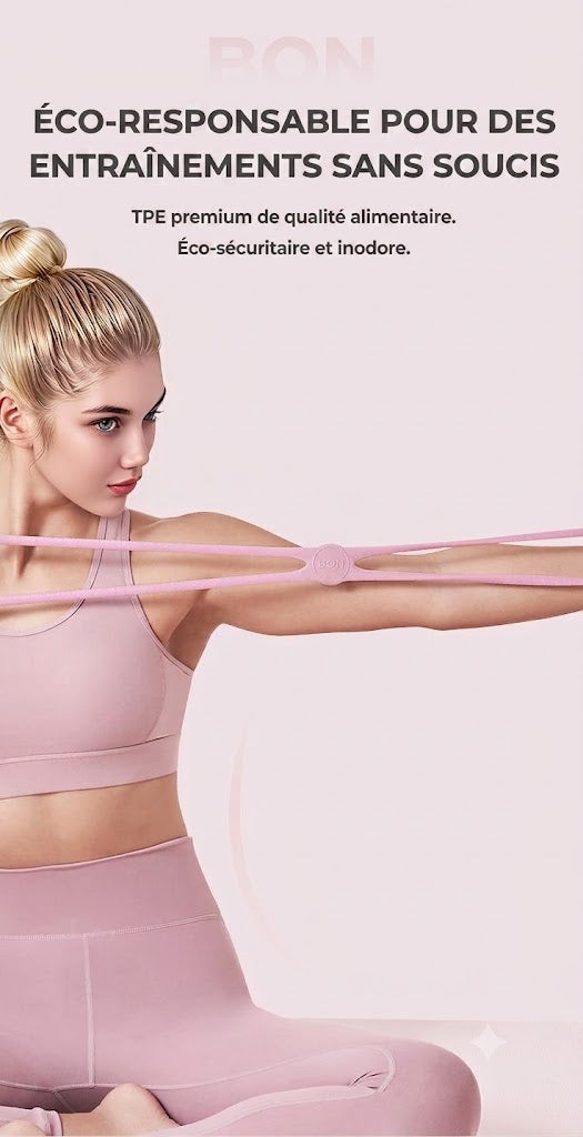 Bande d'extension en 8 pour musculation - Élastique de fitness fitness corps entier