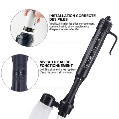 Nettoyeur de gravier électrique pour aquarium