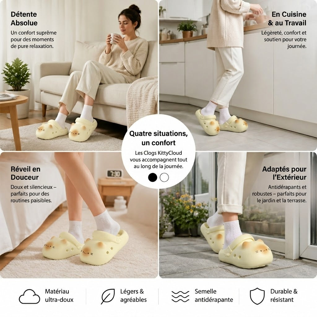 Chaussons Chat Ultra-Moelleux – KittyCloud™