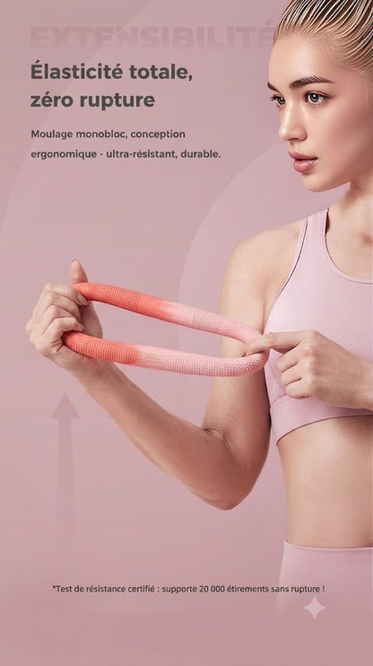 Bande d'extension en 8 pour musculation - Élastique de fitness fitness corps entier