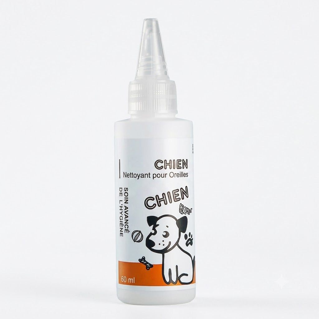 Nettoyant d'Oreilles pour Chiens & Chats – Lotion Auriculaire Douce et Apaisante