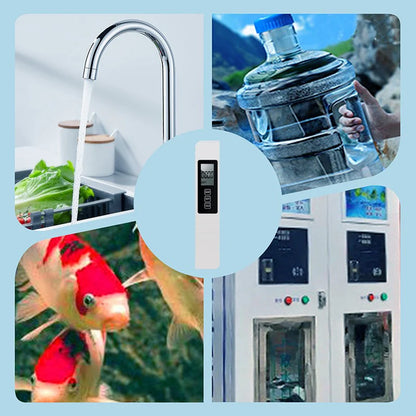 Testeur de Qualité de l'Eau 3-en-1 – Mesure Précise du pH, Chlore & Dureté avec Écran LCD