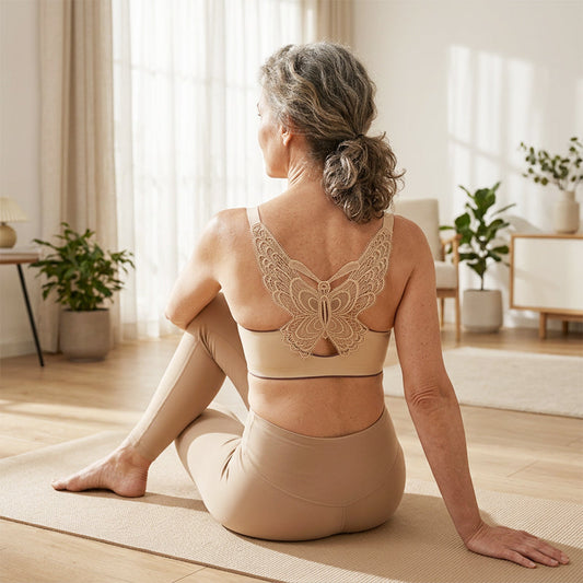 Soutien-Gorge Sans Armature avec Broderie Papillon – 1 ACHETÉ = 1 OFFERT (Pack de 2)