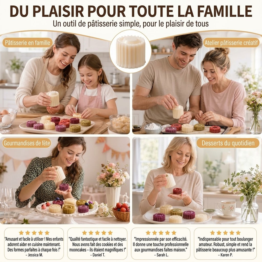 Moule à gâteau double face OmniLiving™ | Pour gâteaux créatifs et revêtement antiadhésif