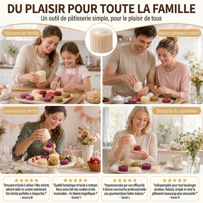 Moule à gâteau double face OmniLiving™ | Pour gâteaux créatifs et revêtement antiadhésif