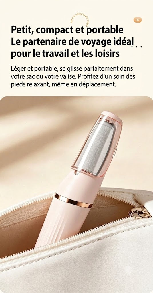[ACHETEZ 1, OBTENEZ-EN 1 GRATUIT] Râpe anti-callosités électrique améliorée SilkEase™ | Lime à pieds rechargeable