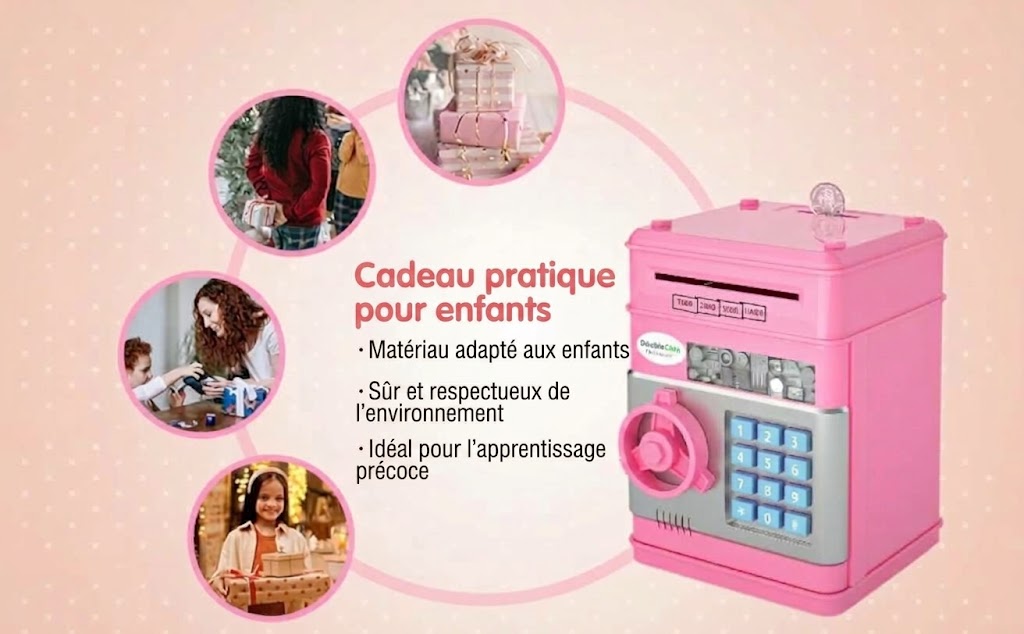VaraLiving™ Tirelire Électronique ATM pour Enfants (avec Code)