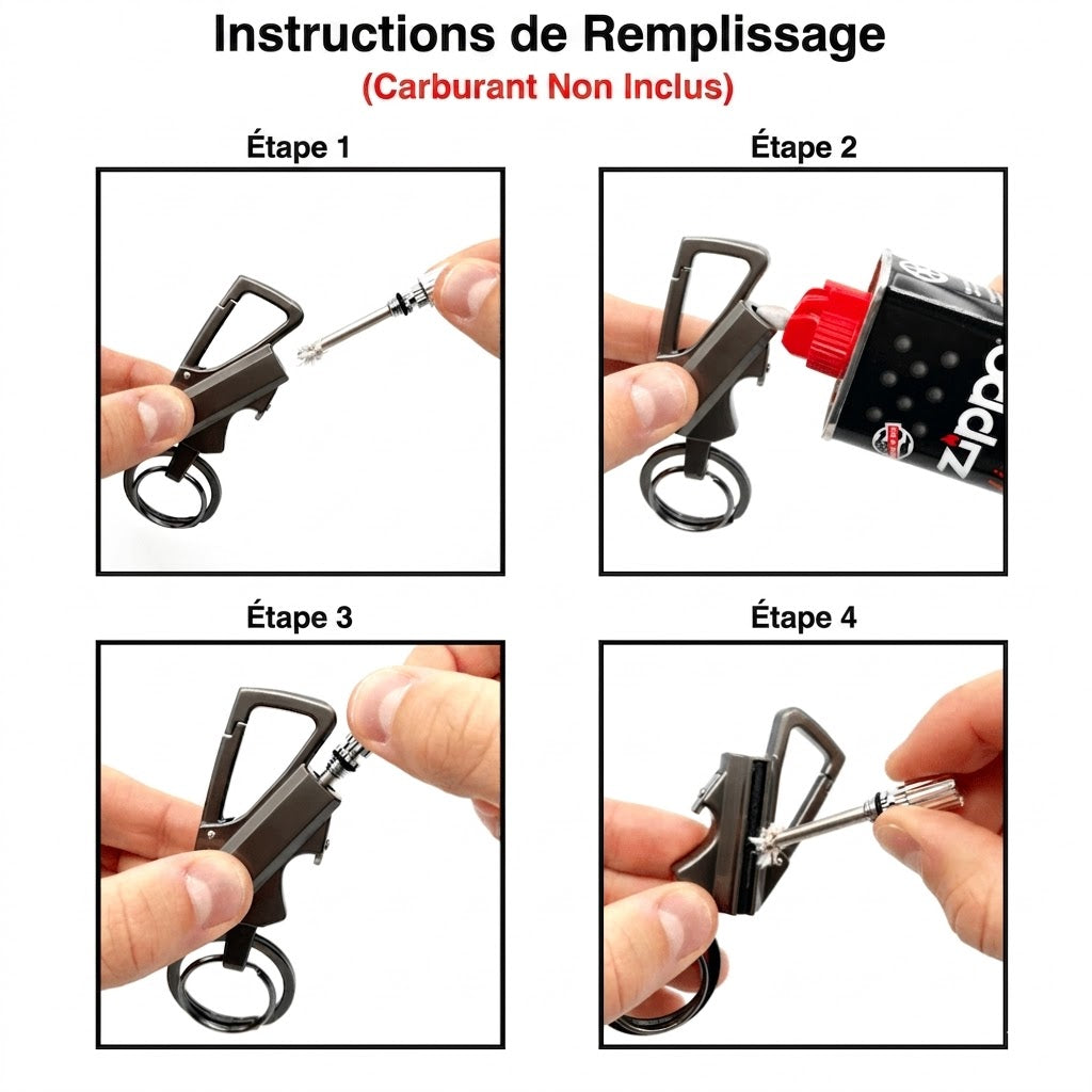 Briquet Tempête de Survie Étanche