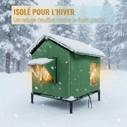 Maison surélevée pour chat d'extérieur OmniLiving™