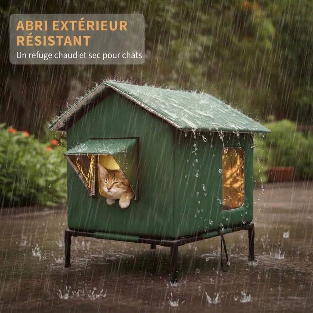 Maison surélevée pour chat d'extérieur OmniLiving™