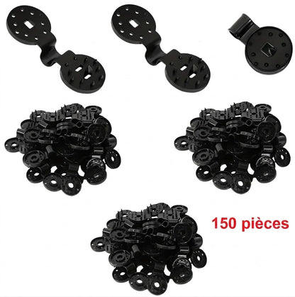 Clips de Fixation pour Toile d'Ombrage – Attaches Universelles Durables pour Extérieur