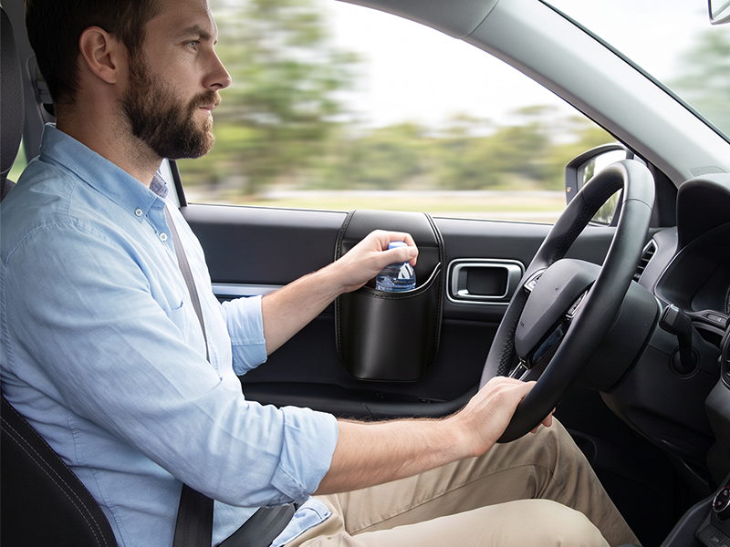 SilkEase™ Porte-Gobelet de Portière en Cuir | Support Universel pour Voiture