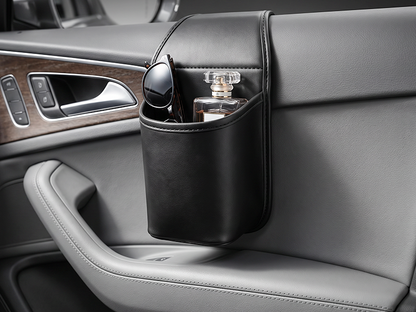 SilkEase™ Porte-Gobelet de Portière en Cuir | Support Universel pour Voiture