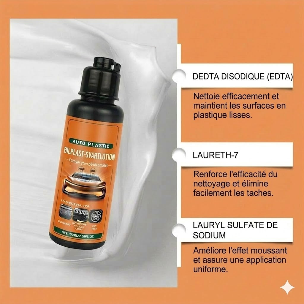 Rénovateur de Plastiques Auto – Effet Brillance Éclatante