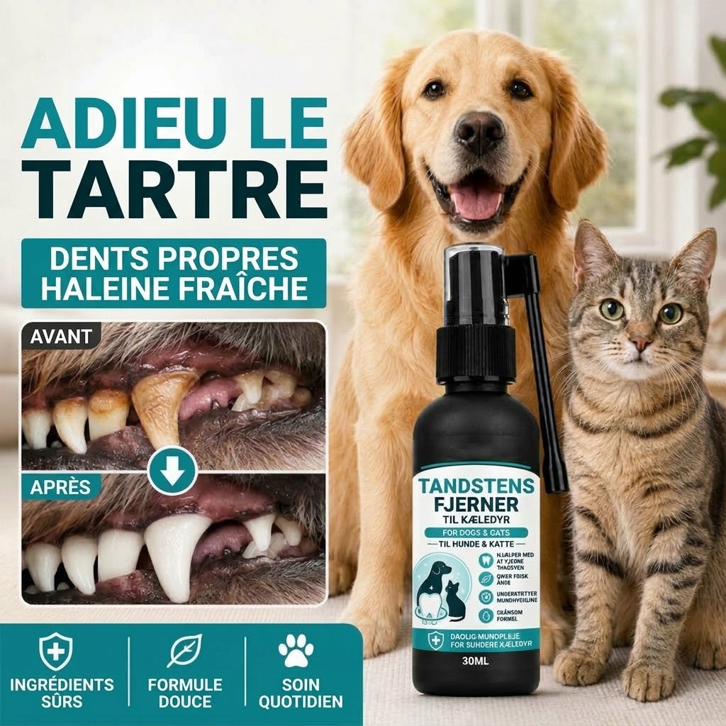 VaraLiving™ Spray Dentaire Vétérinaire (Chiens & Chats)