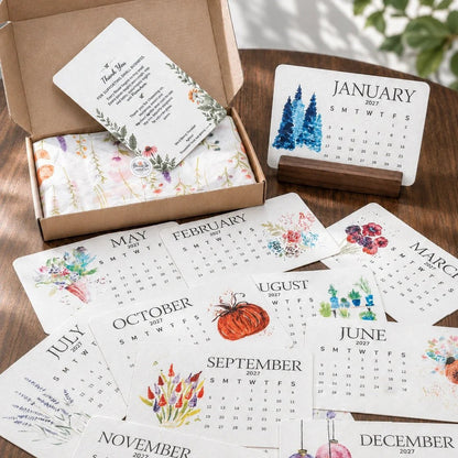 VaraLiving™ Calendrier à Planter 2027 (Papier Ensemencé Biodégradable)
