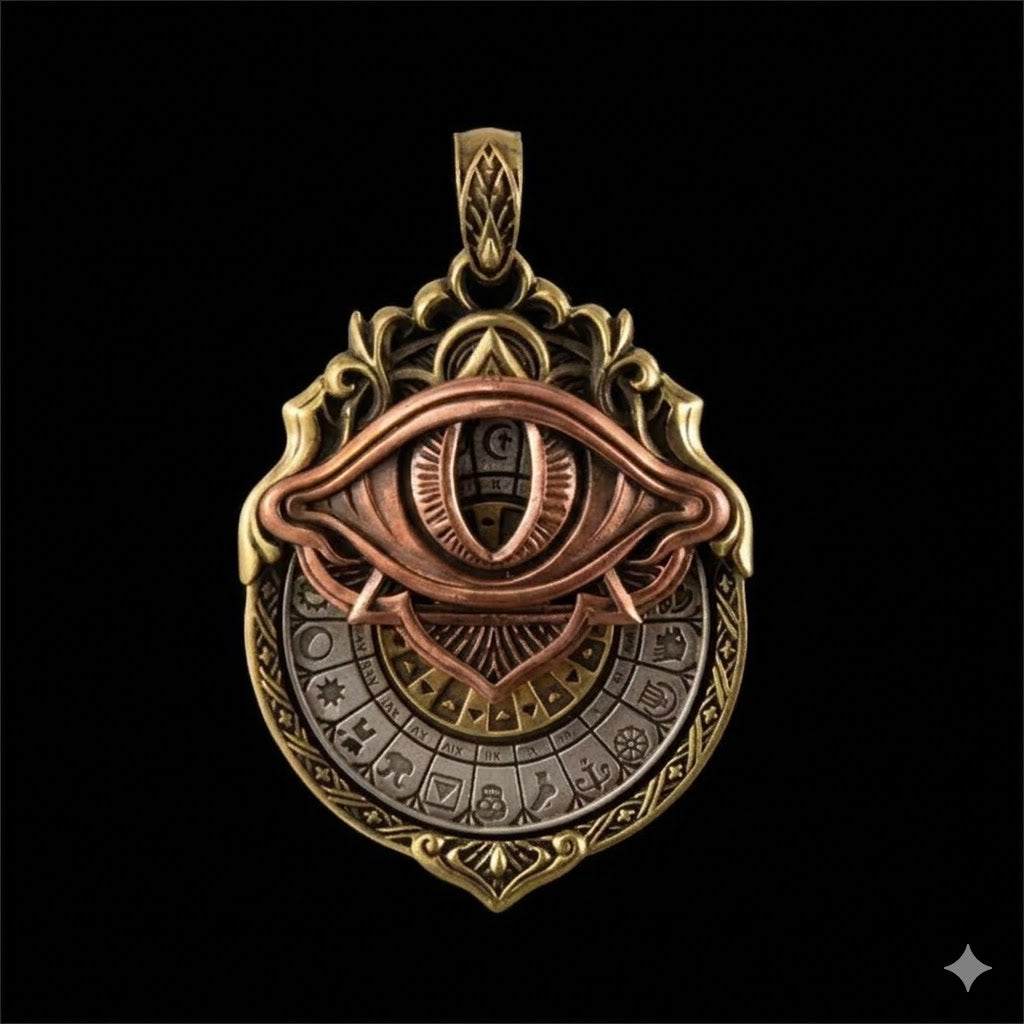 Pendentif Tarot Fait Main – Sagesse Cosmique