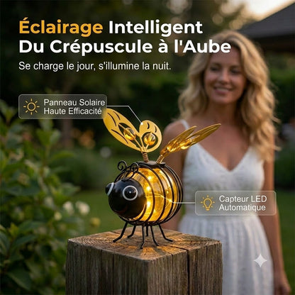 Lanterne Solaire Suspendue avec Abeilles – Éclairage Décoratif de Jardin