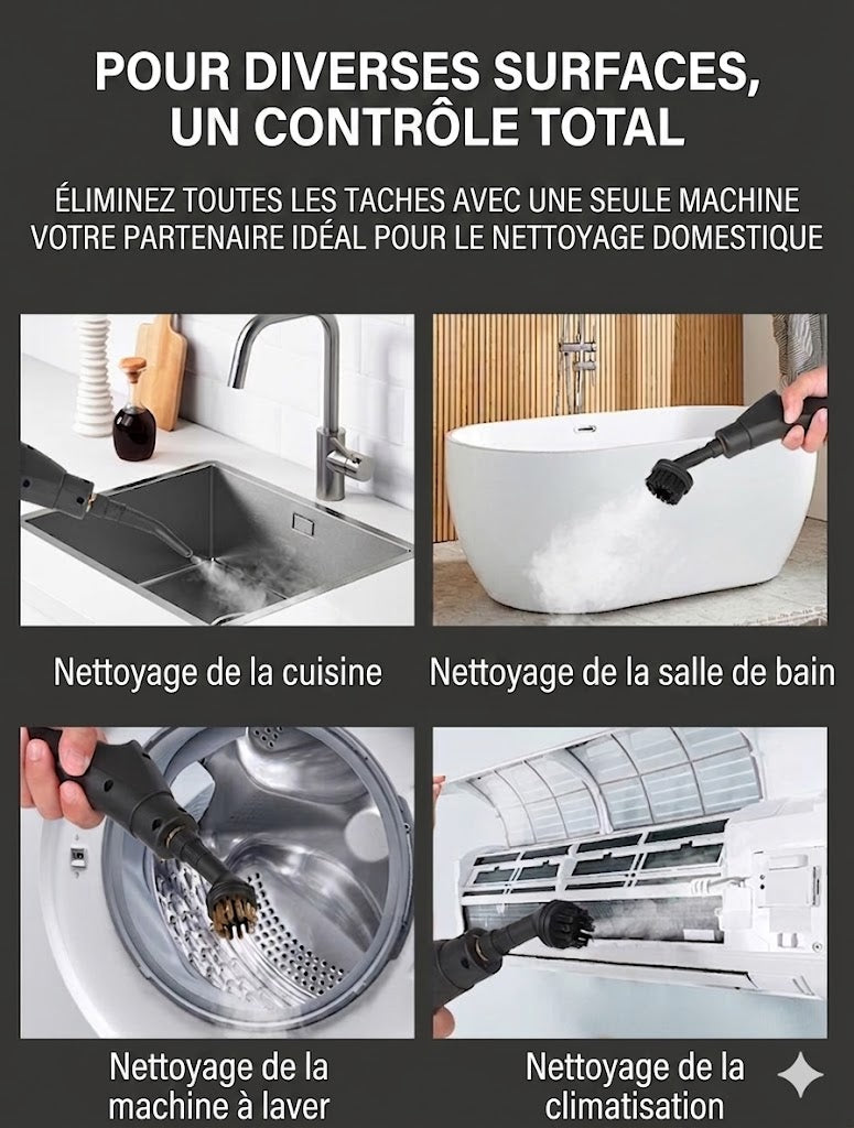 Nettoyeur Vapeur Haute Performance – Hygiène Totale & Sans Produits Chimiques