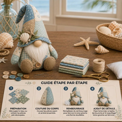 SilkEase™ Kit de Couture DIY Lutin de Noël | Création Facile pour Débutants & Enfants