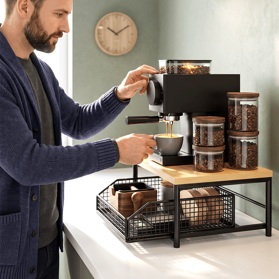 Support pour micro-ondes et étagère de cuisine polyvalente OmniLiving™