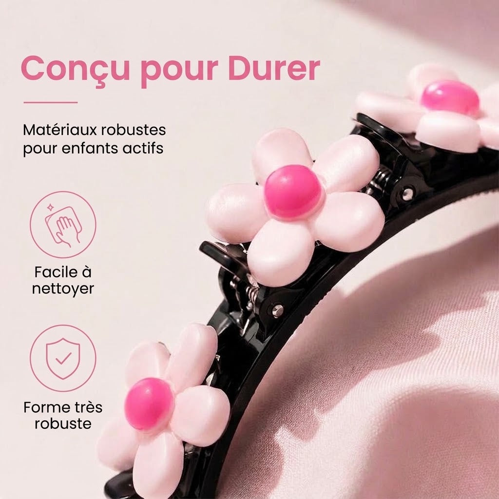 Serre-tête dessin animé avec pinces à tresses pour filles OmniLiving™ | 13 modèles mignons
