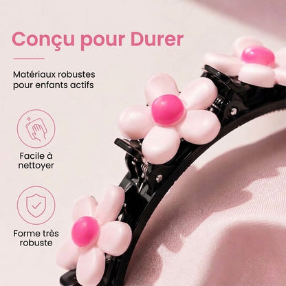 Serre-tête dessin animé avec pinces à tresses pour filles OmniLiving™ | 13 modèles mignons