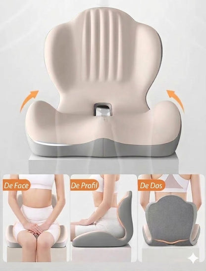 Coussin de Siège Mémoire de Forme – Anti-Mal de Dos