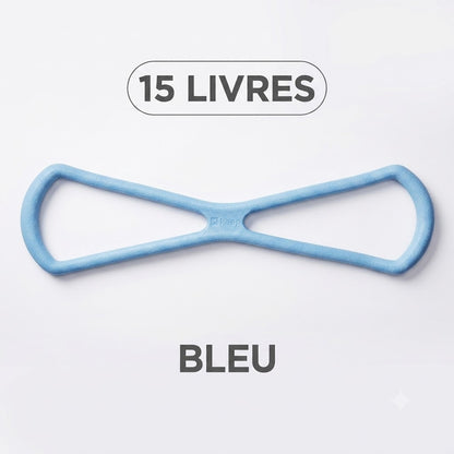 Bande d'extension en 8 pour musculation - Élastique de fitness fitness corps entier
