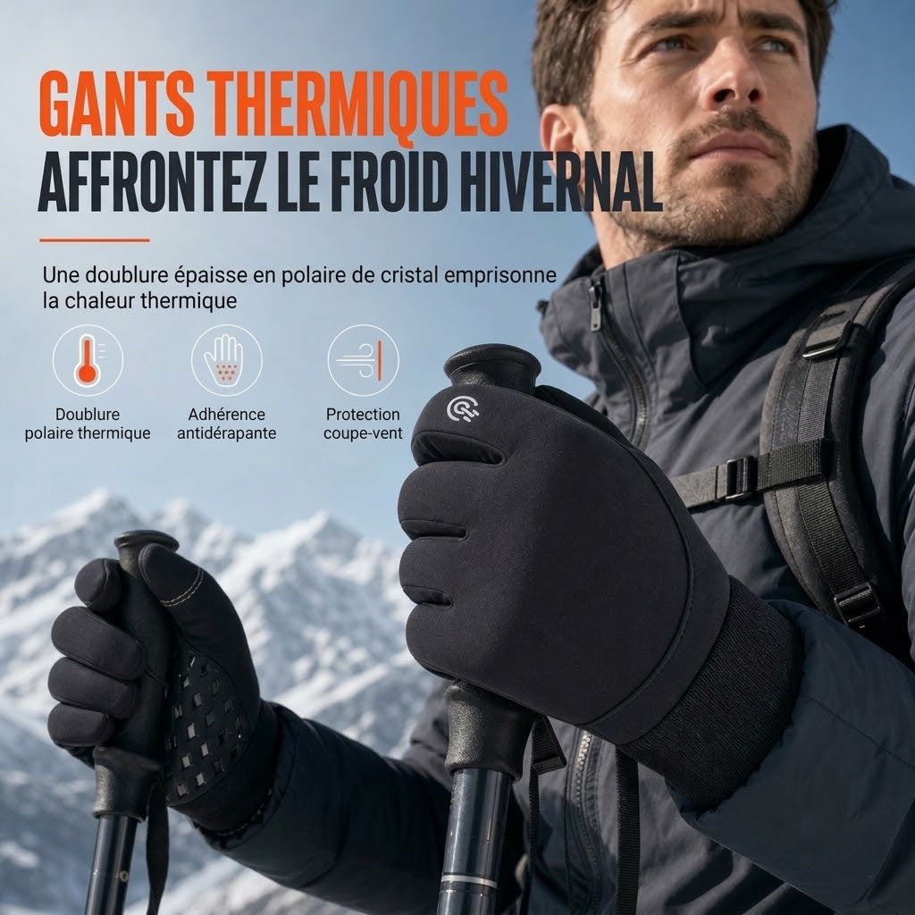 VaraLiving™ Gants d'Hiver Tactiles Imperméables (Vélo & Ski)