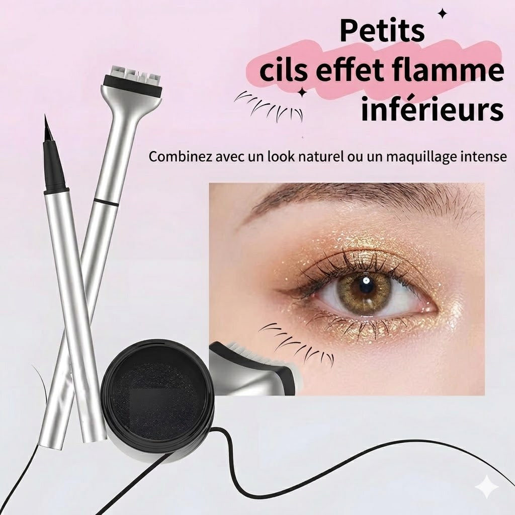 Set Eyeliner & Tampon Cils Inférieurs 2-en-1 – (OFFRE 1+1 OFFERT )