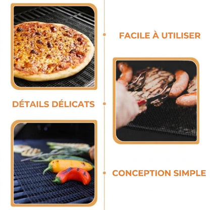 Tapis de Grille de Barbecue Anti-Adhésif