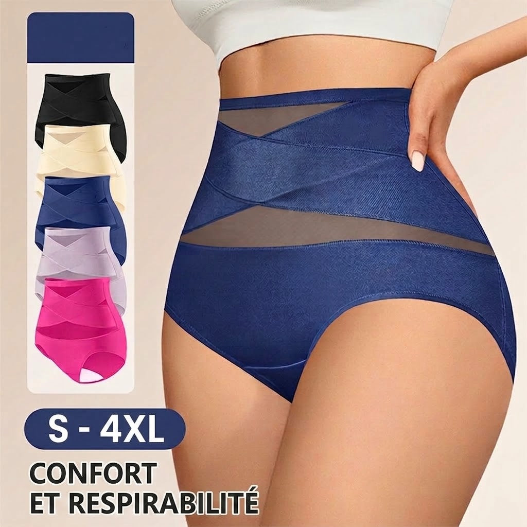 LuxeModa™ Lot de 3 Culottes Gainantes Taille Haute | Gaine Sculptante