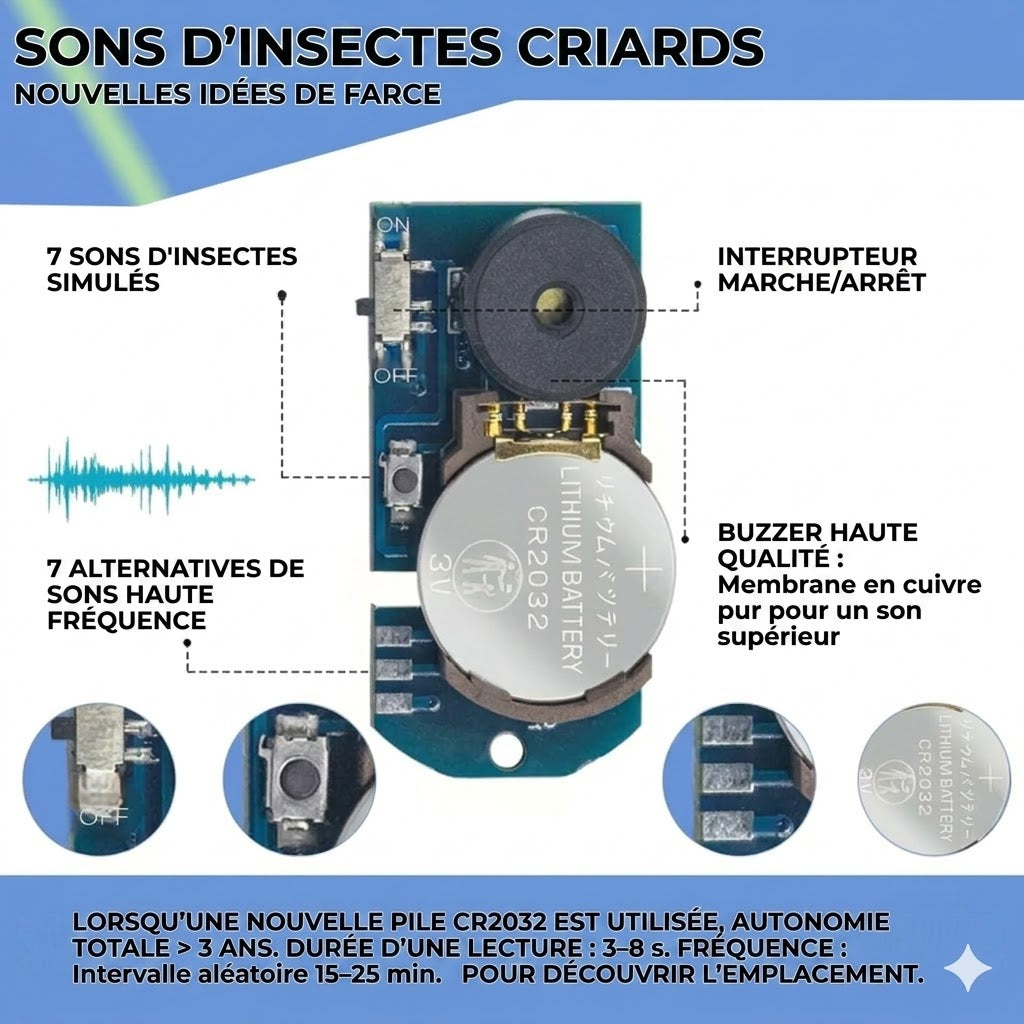 Le Grillon Invisible – Le Prank Sonore Ultime & Indétectable