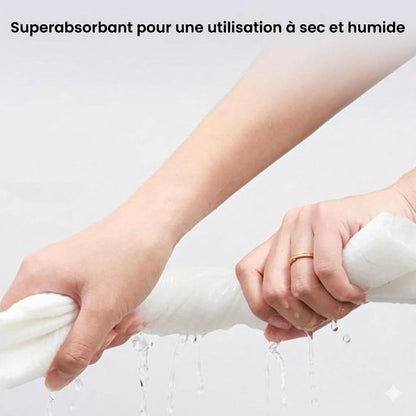 Serviettes Compressées en Coton – Ultra-Portables