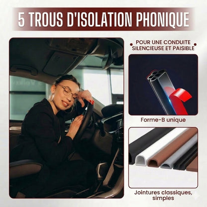 Bande d'étanchéité universelle pour voiture NovaPulse™ (caoutchouc EPDM auto-adhésif)
