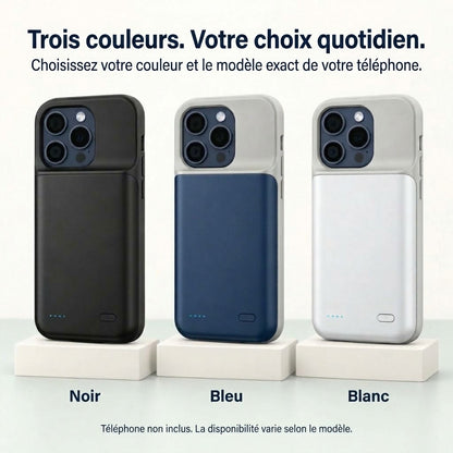 VaraTech™ Coque Batterie Protectrice iPhone (4 Voyants LED)