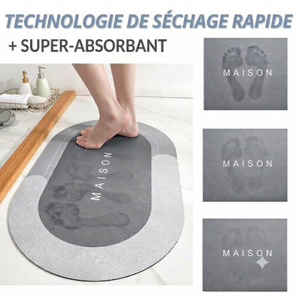 SilkEase™ Tapis de Bain Magique | Ultra-Absorbant & Antidérapant
