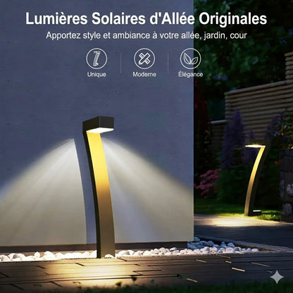 Balise Solaire Design Moderne – Éclairage Créatif & Magique pour Allées