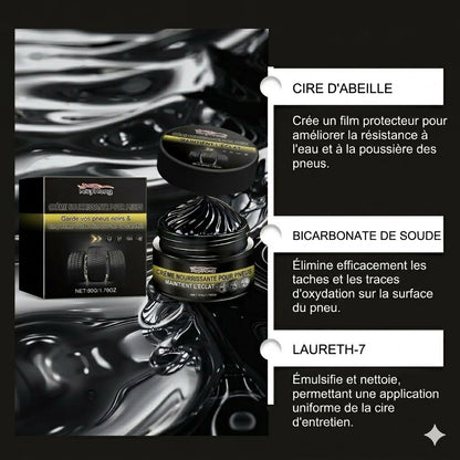 Rénovateur & Brillant Pneus Premium – Retrouvez un Noir Intense et un Aspect Neuf