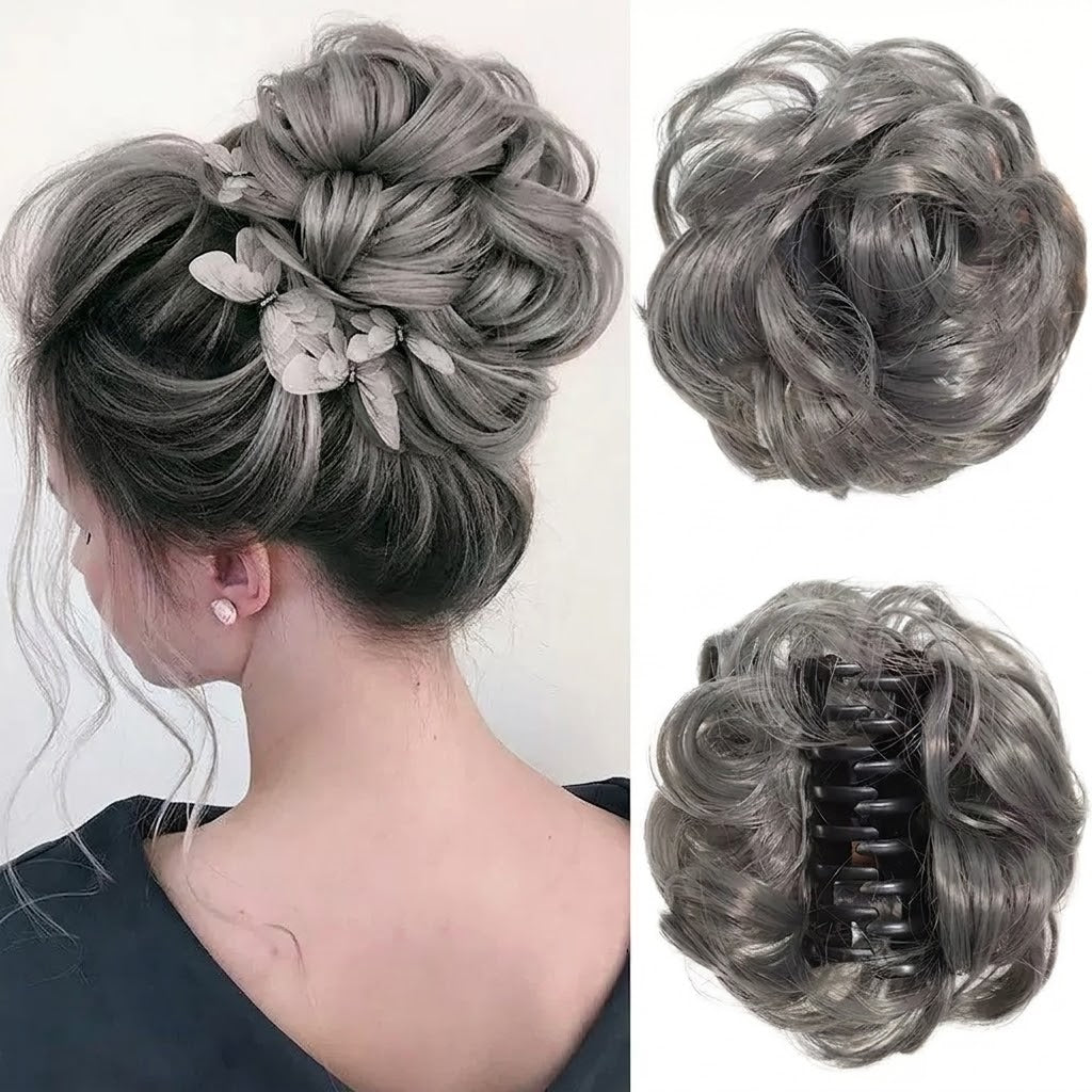 Chignon Flou avec Pince Crabe – Une Coiffure Parfaite en Quelques Secondes OFFRE : 1+1 GRATUIT !
