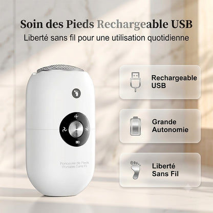 Rape à Pieds Électrique Portable – Rénovateur de Talons Automatique Anti-Callosités