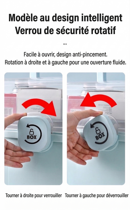 Boîte à Pharmacie Portable Multi-Compartiments – Rangement Médical Anti-Humidité pour Famille et Enfants