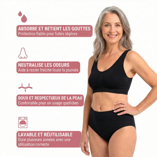 Culottes Protection Maxi (Lot de 2) – Taille Haute & Anti-Fuites
