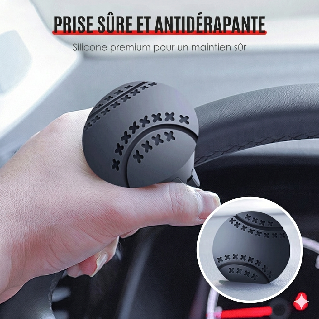 Boule de Volant Ergonomique – Conduite Fluide & Sans Effort