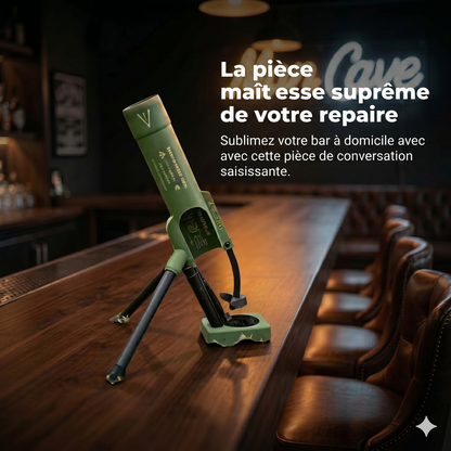 Décapsuleur "Mortier" Robuste – Design Militaire en Métal